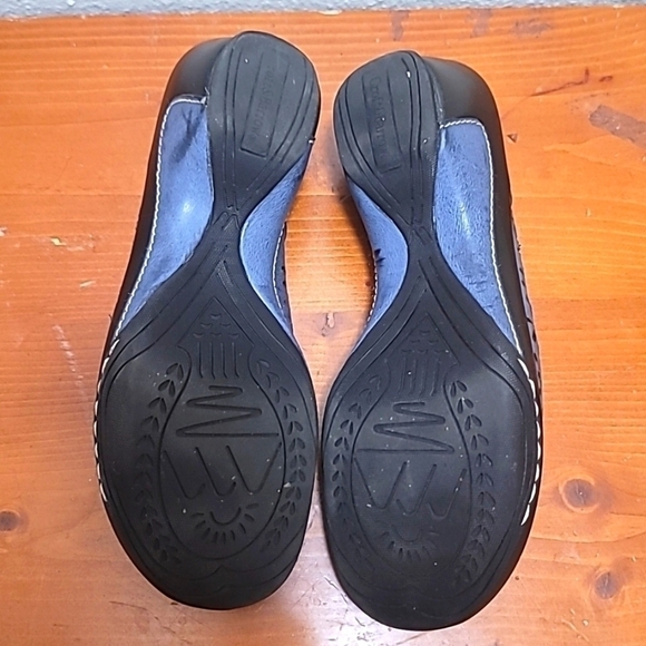 CROFT & BARROW WOMEN'S SOLE SENSE ABILITY  BLUE STRAP WEDGE SANDAL SIZE 10 - Picture 9 of 10